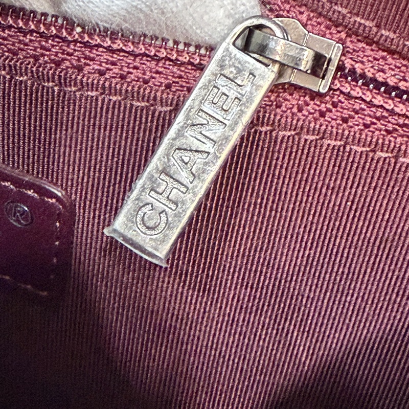 CHANEL BOY CAMERA COCO 19 紅色 暗紅 牛皮 復古銀鍊 相機包肩背包手機包斜背包拉鍊包-47