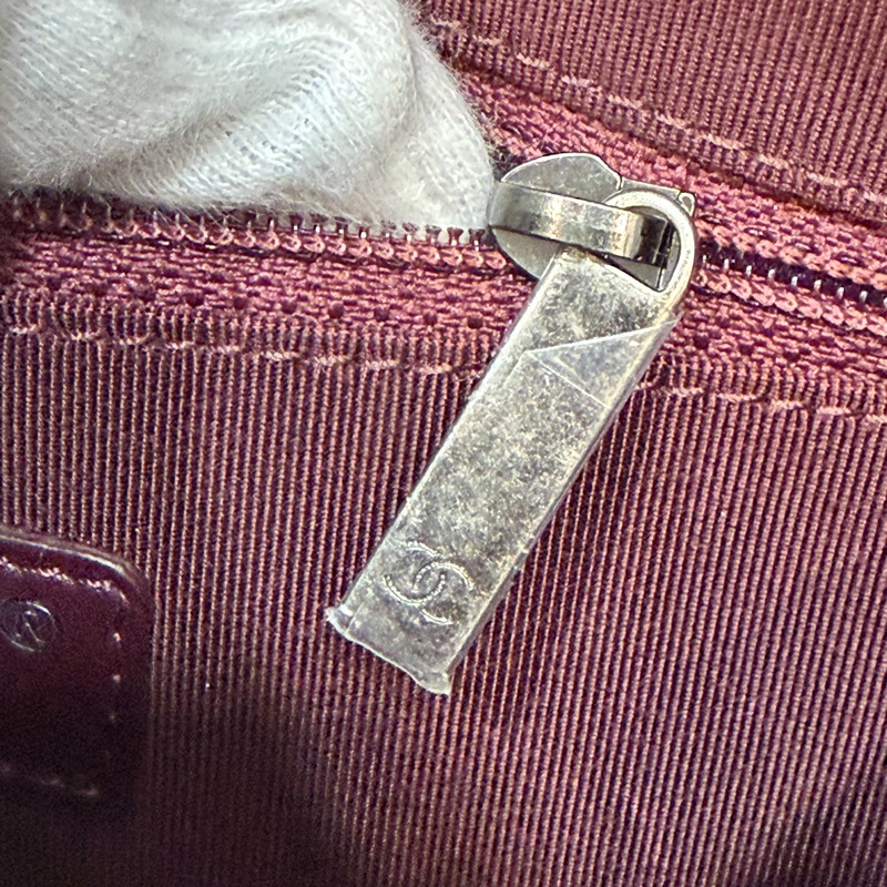 CHANEL BOY CAMERA COCO 19 紅色 暗紅 牛皮 復古銀鍊 相機包肩背包手機包斜背包拉鍊包-48