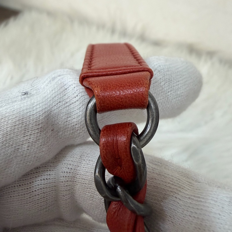 CHANEL BOY CAMERA COCO 19 紅色 暗紅 牛皮 復古銀鍊 相機包肩背包手機包斜背包拉鍊包-57