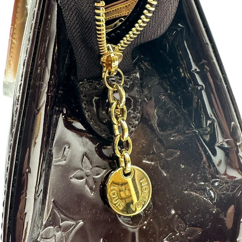 【美收精品】LOUIS VUITTON 漆皮黑紅手提包 C-345【隔月月中將轉賣至日本 上架期限30天】-8