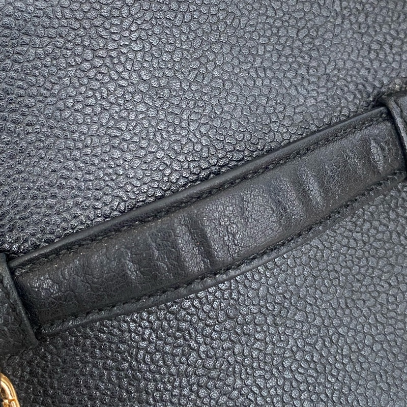 Chanel vintage黑金化妝包-7