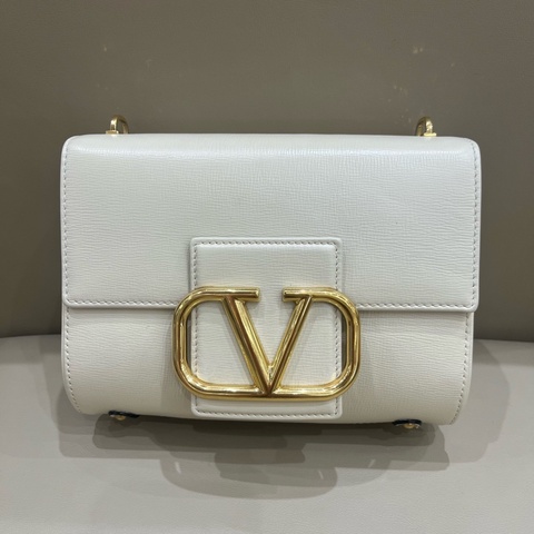 Valentino華倫天奴Stud Sign白金單肩斜挎包