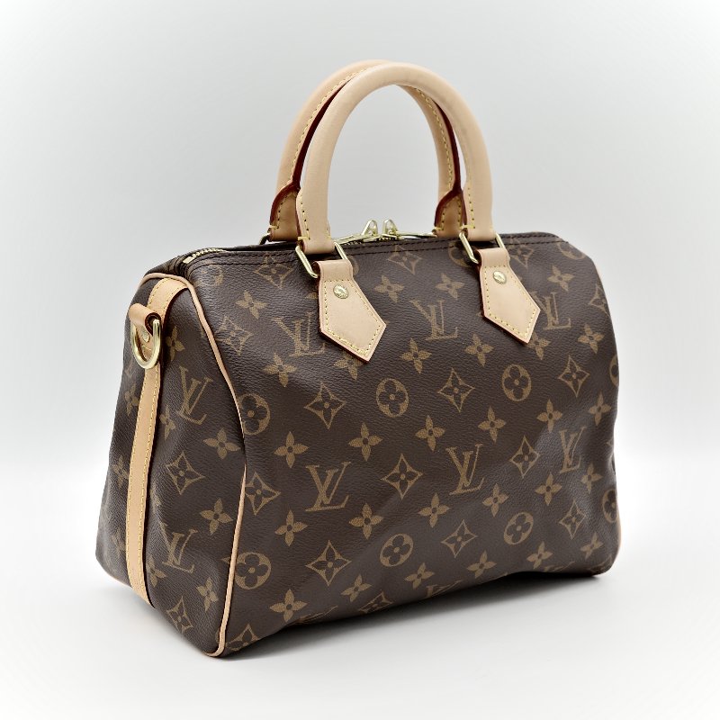 Louis Vuitton 路易威登 Speedy 25 肩帶款 經典花紋 手提包 斜挎包-2