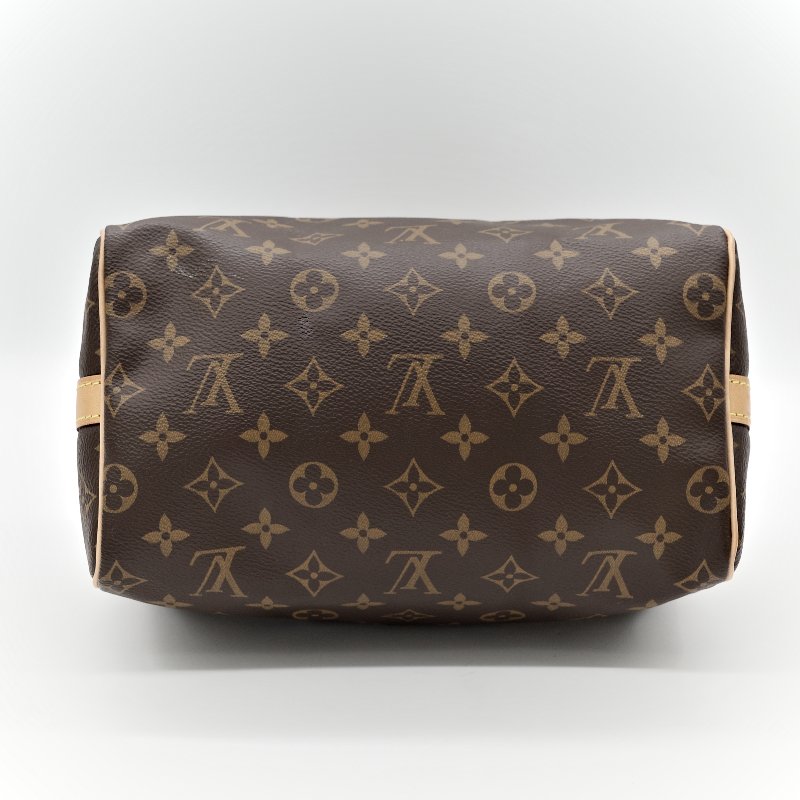 Louis Vuitton 路易威登 Speedy 25 肩帶款 經典花紋 手提包 斜挎包-7