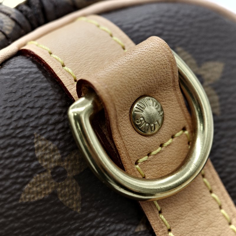 Louis Vuitton 路易威登 Speedy 25 肩帶款 經典花紋 手提包 斜挎包-20