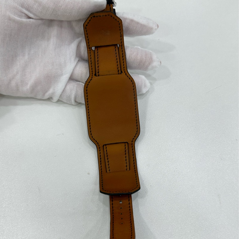 Hermes Cape Cod黑色銀色腕錶手錶 霧面鱷魚皮錶帶 X刻，17年證書-3