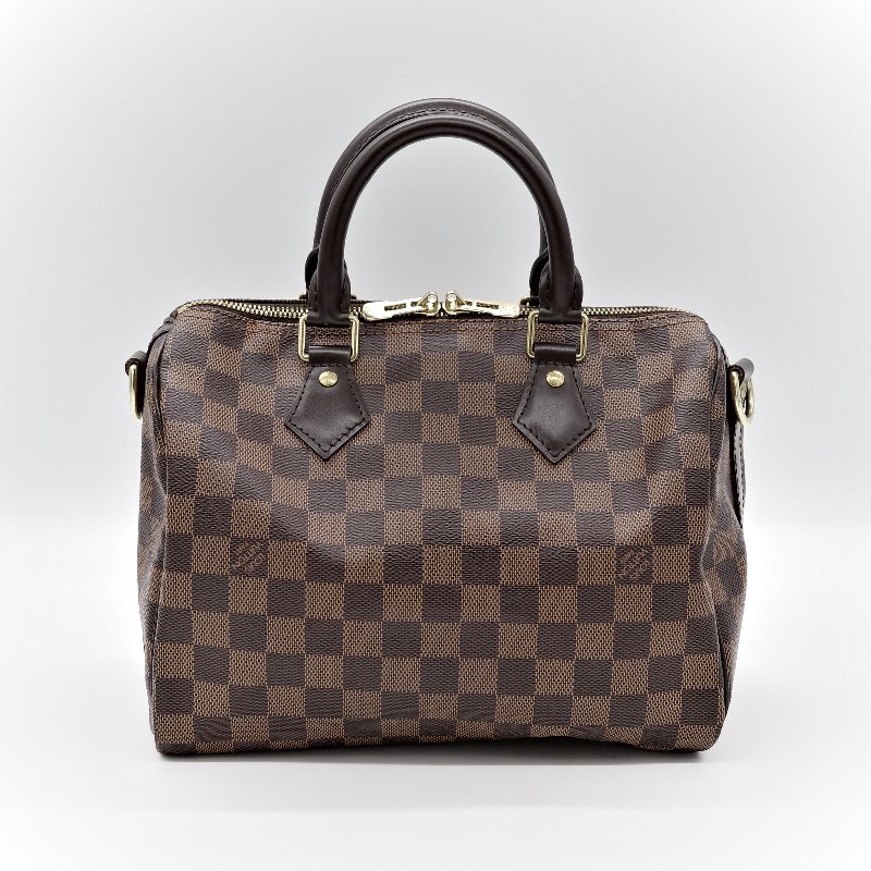 Louis Vuitton 路易威登 Speedy 25 肩帶款 棋盤格 手提包 斜挎包-1
