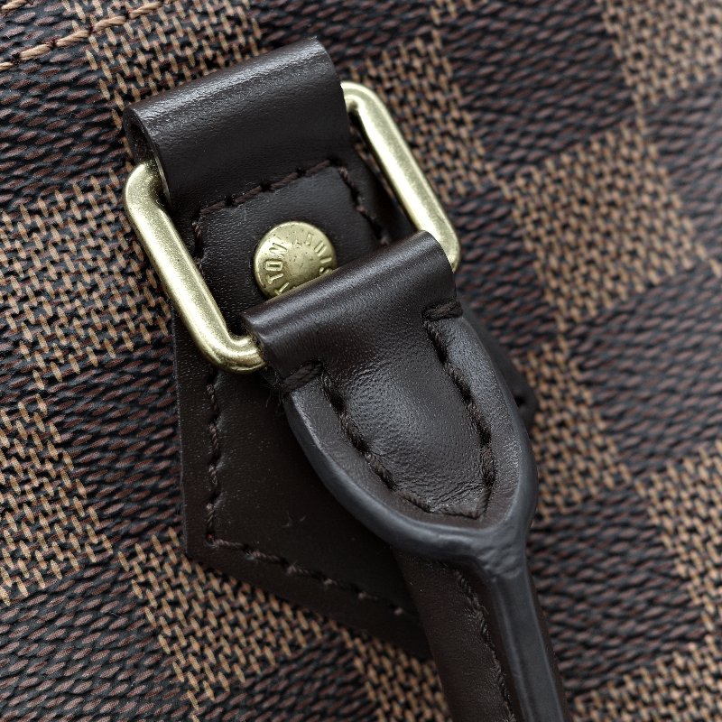 Louis Vuitton 路易威登 Speedy 25 肩帶款 棋盤格 手提包 斜挎包-19