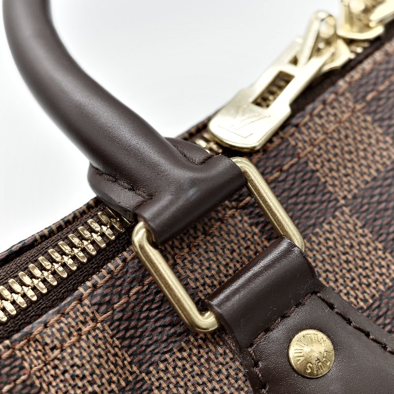 Louis Vuitton 路易威登 Speedy 25 肩帶款 棋盤格 手提包 斜挎包-24