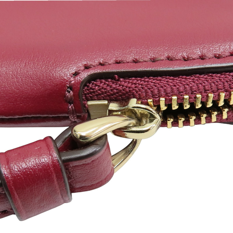 紅色 牛皮 C logo 手拿包 【COACH 寇馳】-7