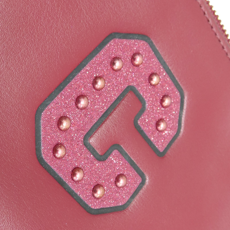 紅色 牛皮 C logo 手拿包 【COACH 寇馳】-8