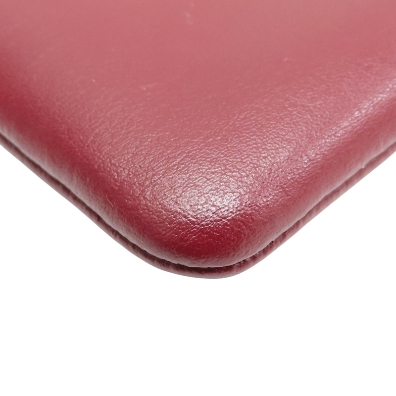 紅色 牛皮 C logo 手拿包 【COACH 寇馳】-9