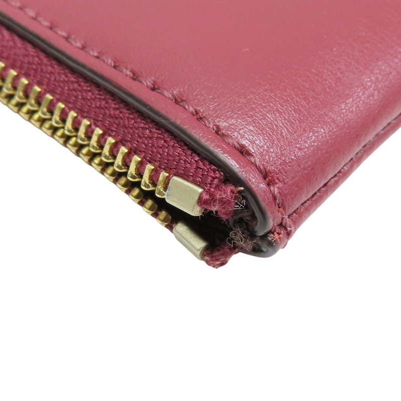 紅色 牛皮 C logo 手拿包 【COACH 寇馳】-10