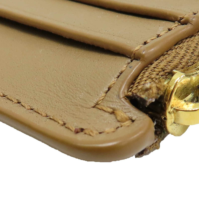 Suna Fujita Lemurs 棕色 小狐猴 牛皮 拉鍊 卡夾零錢包【LOEWE 羅威】-5