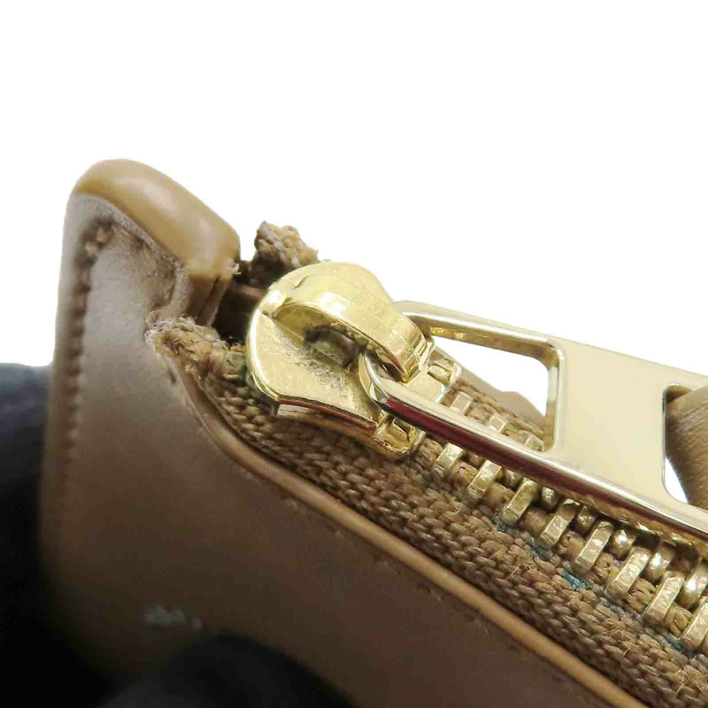 Suna Fujita Lemurs 棕色 小狐猴 牛皮 拉鍊 卡夾零錢包【LOEWE 羅威】-10