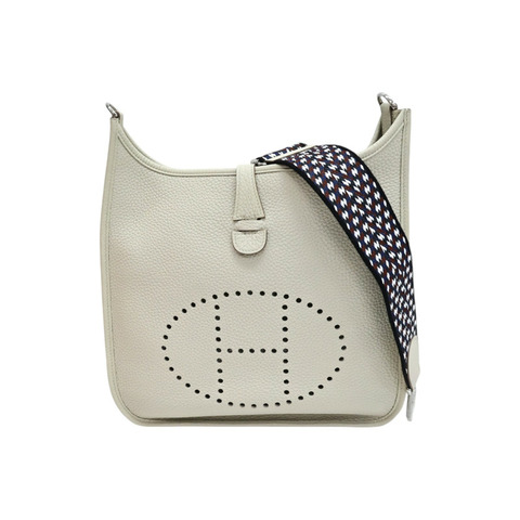 冰川白 TC牛皮 Evelyne Poche 29 肩背包 B刻【HERMES 愛馬仕】 H056277CK