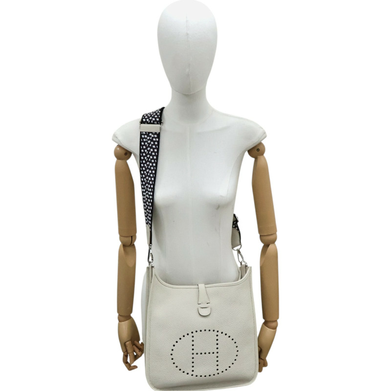 冰川白 TC牛皮 Evelyne Poche 29 肩背包 B刻【HERMES 愛馬仕】 H056277CK-8