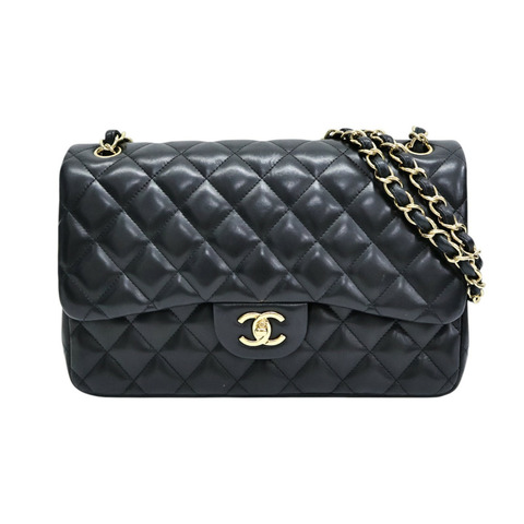 黑色 羊皮 COCO Jumbo 30 肩背包 金釦【CHANEL 香奈兒】 A58600