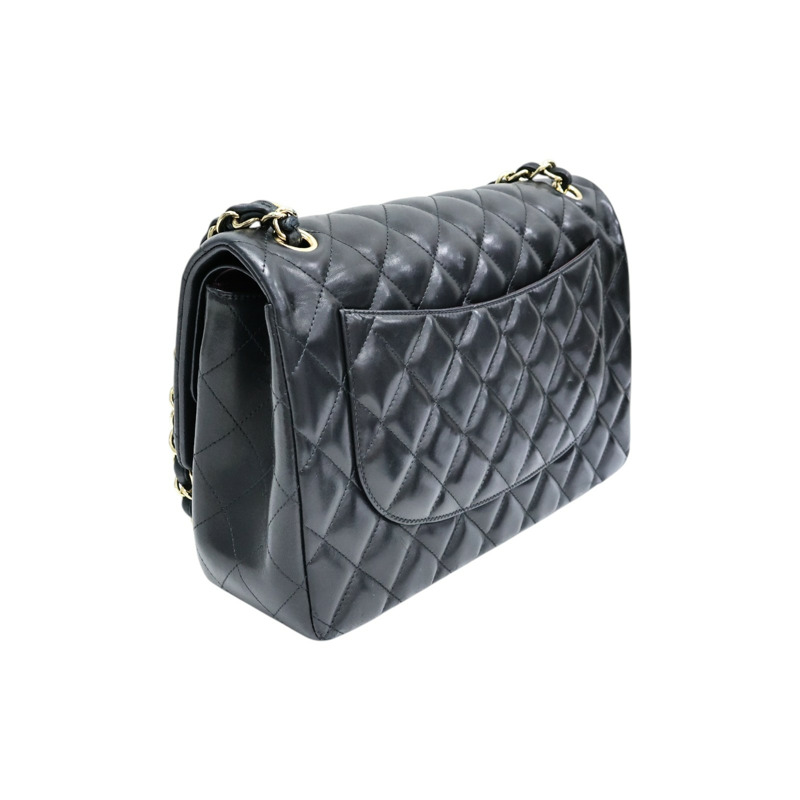 黑色 羊皮 COCO Jumbo 30 肩背包 金釦【CHANEL 香奈兒】 A58600-1