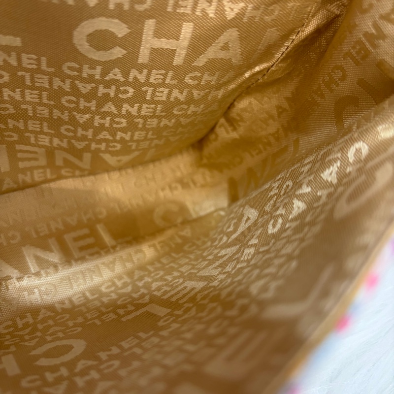CHANEL 帆布 水彩 多彩 三葉草 Canvas Lucky Clover 銀釦 肩背包 斜背包-36