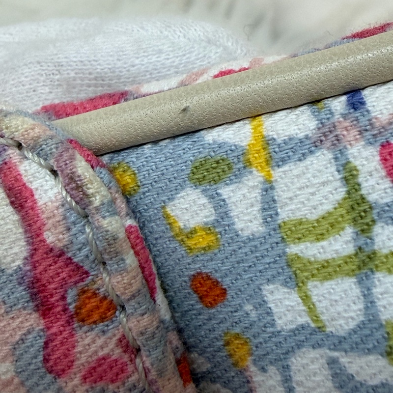 CHANEL 帆布 水彩 多彩 三葉草 Canvas Lucky Clover 銀釦 肩背包 斜背包-45