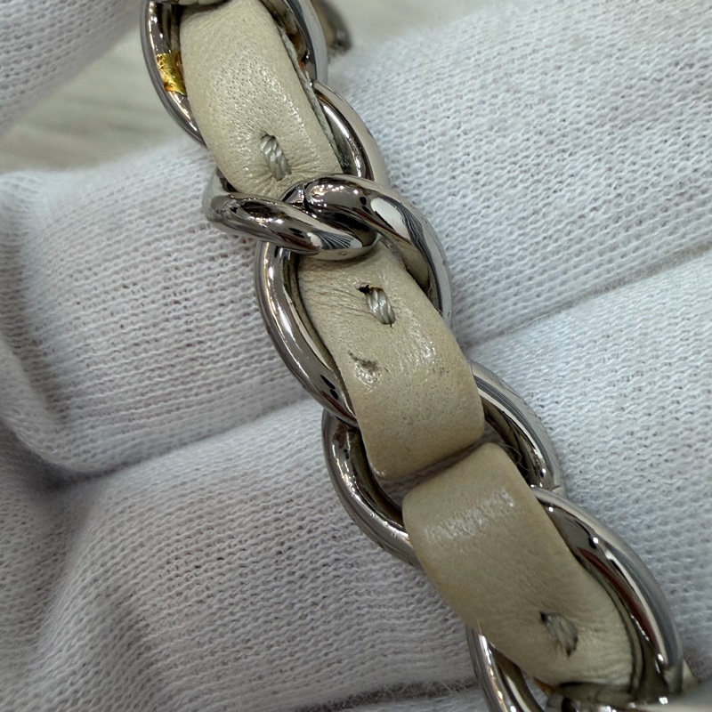 CHANEL 帆布 水彩 多彩 三葉草 Canvas Lucky Clover 銀釦 肩背包 斜背包-49