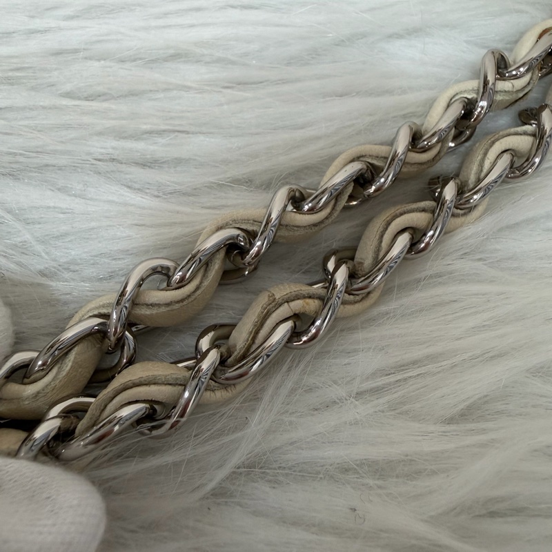 CHANEL 帆布 水彩 多彩 三葉草 Canvas Lucky Clover 銀釦 肩背包 斜背包-55