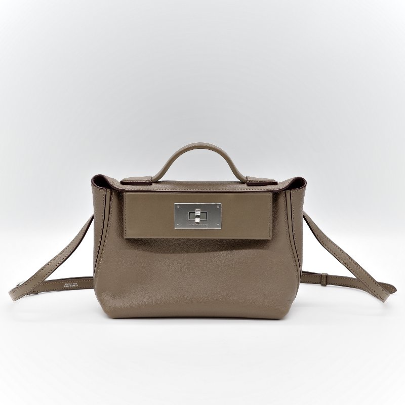 （超級新♥️狀況好）Hermès 愛馬仕 24/24 mini 大象灰 TC 牛皮 手提包 斜挎包 B刻-1