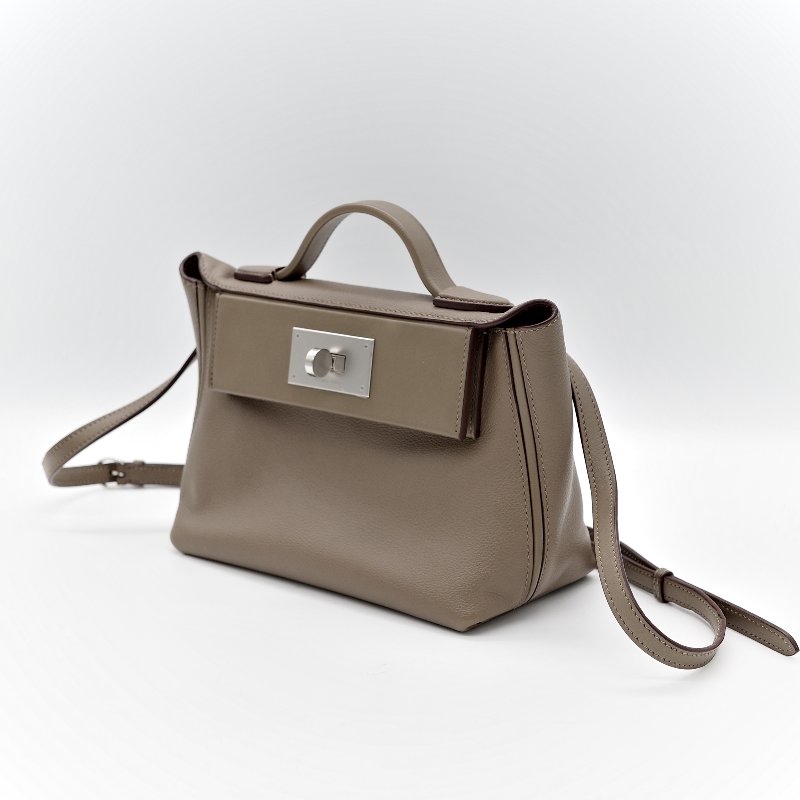 （超級新♥️狀況好）Hermès 愛馬仕 24/24 mini 大象灰 TC 牛皮 手提包 斜挎包 B刻-3