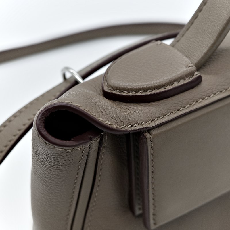 （超級新♥️狀況好）Hermès 愛馬仕 24/24 mini 大象灰 TC 牛皮 手提包 斜挎包 B刻-12