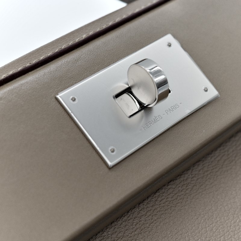 （超級新♥️狀況好）Hermès 愛馬仕 24/24 mini 大象灰 TC 牛皮 手提包 斜挎包 B刻-15