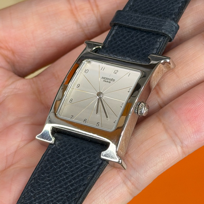 上架中🔑Hermès 經典深藍Heure H腕錶-2