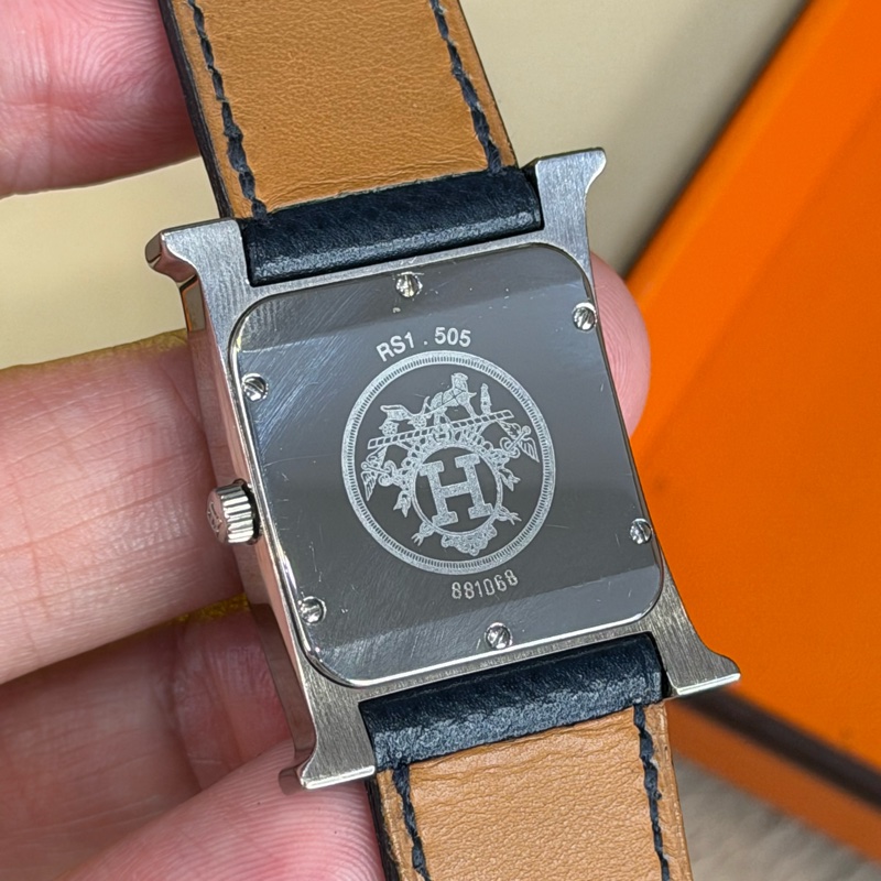 上架中🔑Hermès 經典深藍Heure H腕錶-5