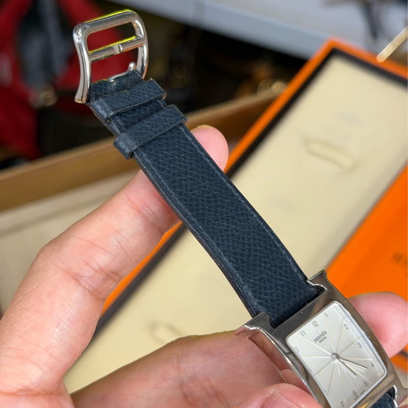 上架中🔑Hermès 經典深藍Heure H腕錶-6