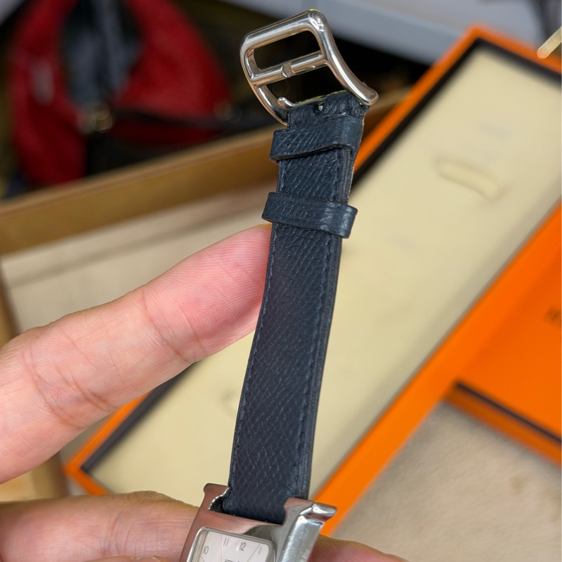 上架中🔑Hermès 經典深藍Heure H腕錶-7