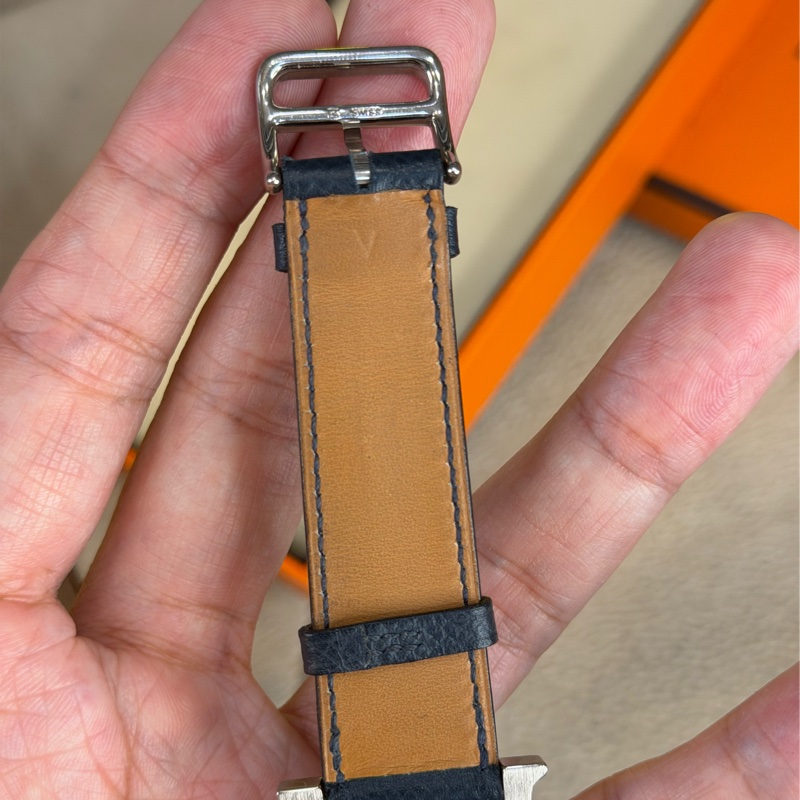 上架中🔑Hermès 經典深藍Heure H腕錶-8