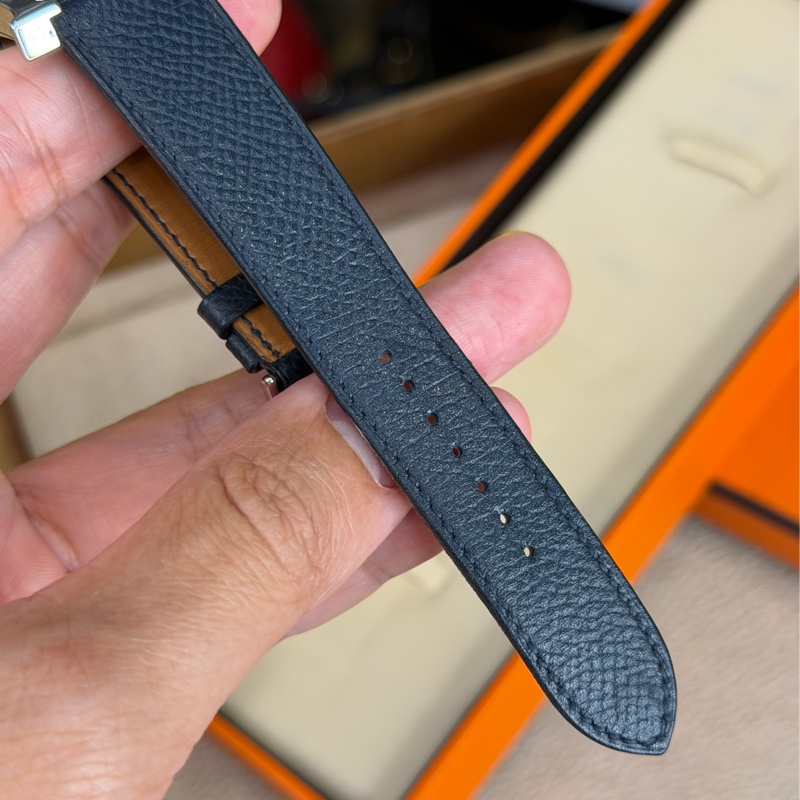 上架中🔑Hermès 經典深藍Heure H腕錶-9