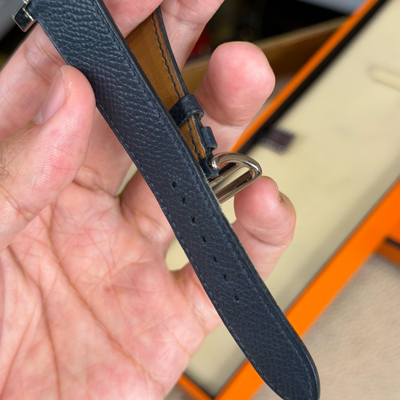 上架中🔑Hermès 經典深藍Heure H腕錶-10