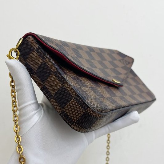 路易威登/Louis Vuitton 棕棋盤格Felicie 三合一鏈條包-2