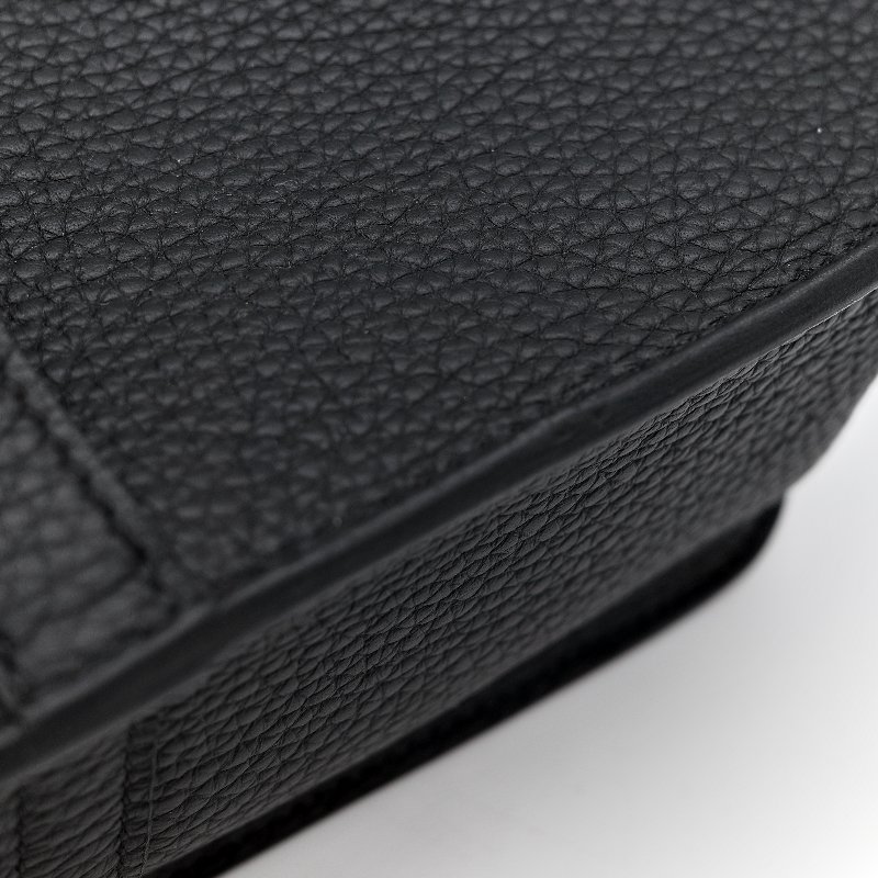 (近新品♥️超級新)Hermès 愛馬仕 Halazan 25 黑色牛皮 TC 手提包 斜挎包 W刻-12