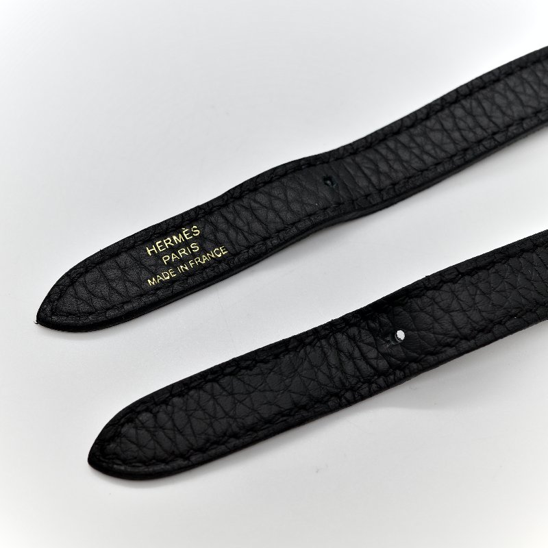 (近新品♥️超級新)Hermès 愛馬仕 Halazan 25 黑色牛皮 TC 手提包 斜挎包 W刻-31