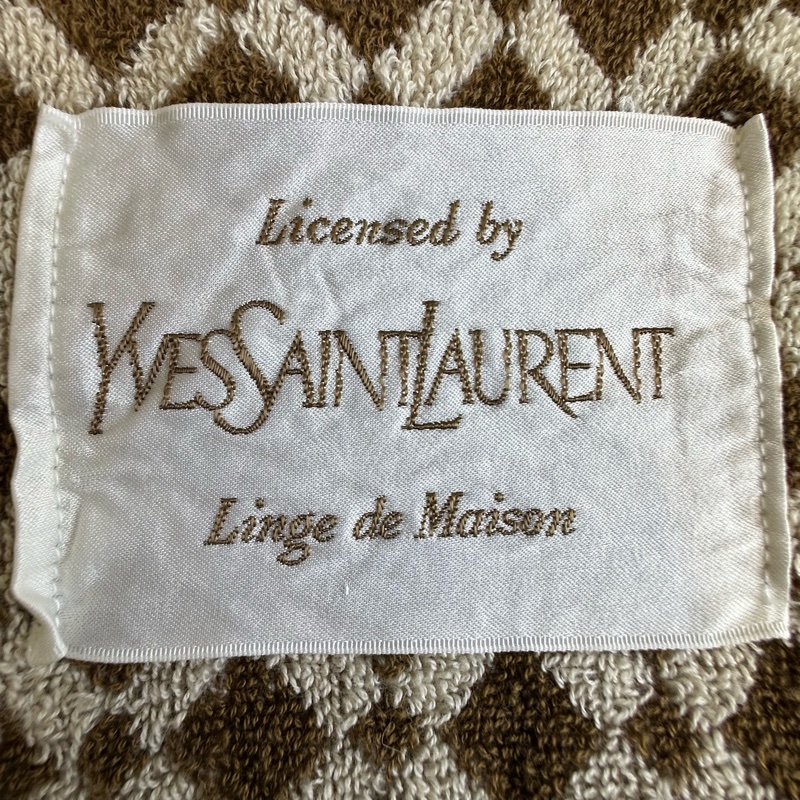 【赫蒂國際精品】YSL 聖羅蘭 Linge de Maison系列毛巾vintage-1