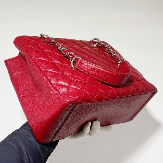 香奈兒/Chanel 紅色荔枝紋牛皮GST鏈條包-3