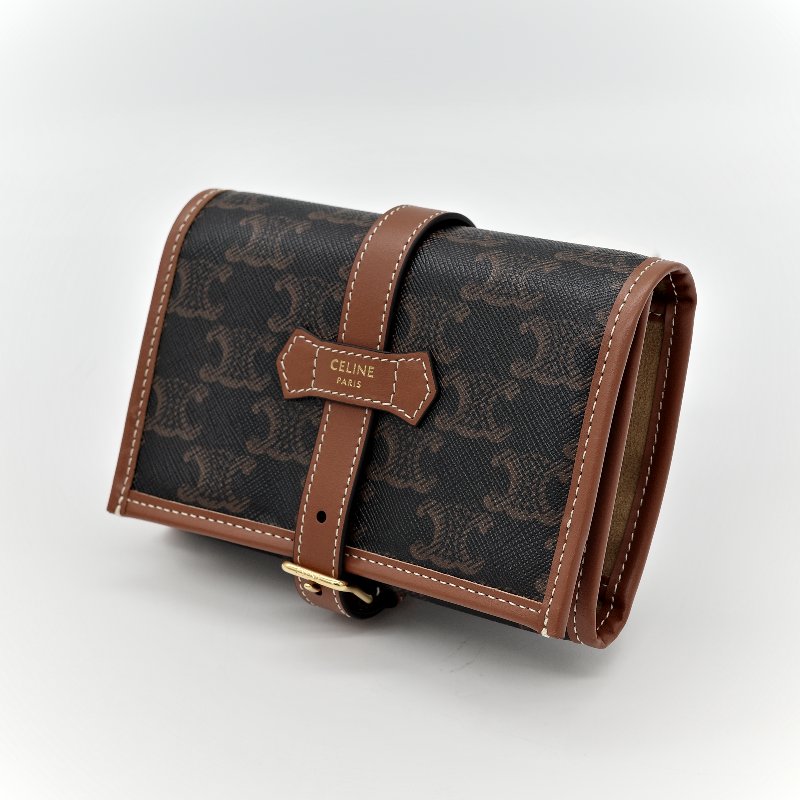 Celine 思琳 標誌印花 牛皮革 珠寶 收納袋 收納包-4