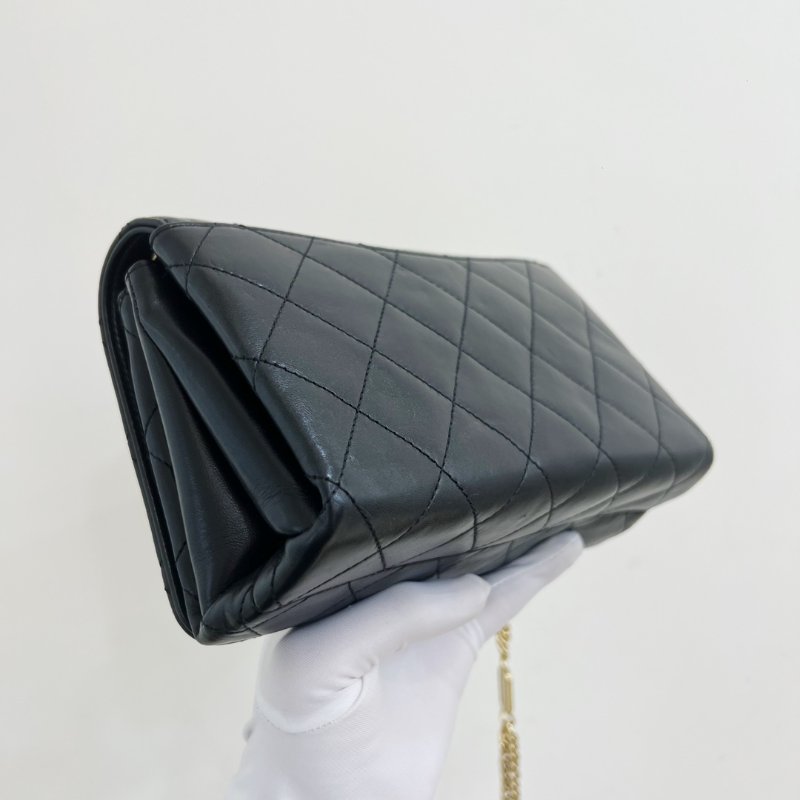 芯片款 香奈兒/Chanel 黑金彩色琺瑯 荳腐包 方胖子 鏈條包-3
