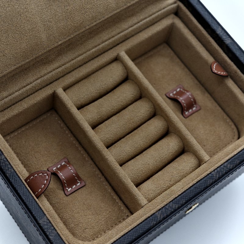 Celine 思琳 標誌印花 牛皮革 大型 珠寶盒 4M0382DIU 凱旋花紋 珠寶盒-9