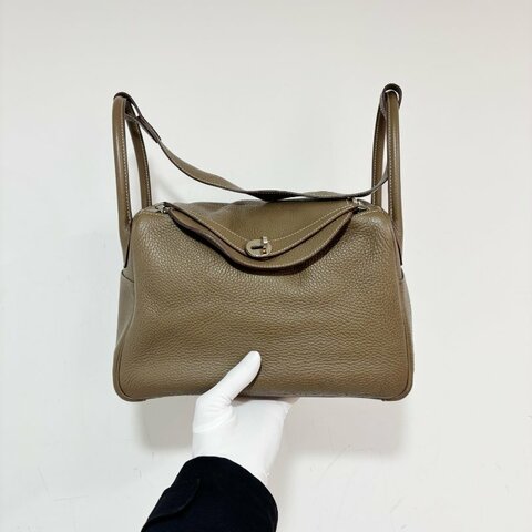 Hermes愛馬仕 Lindy30 大象灰銀扣 經典金剛色 tc皮