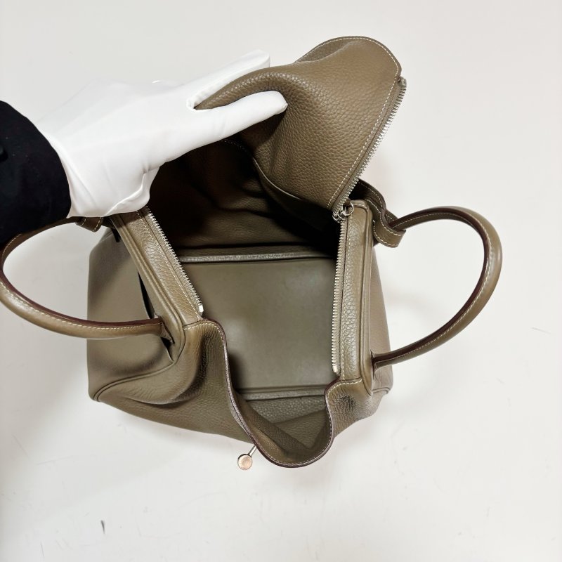 Hermes愛馬仕 Lindy30 大象灰銀扣 經典金剛色 tc皮-9