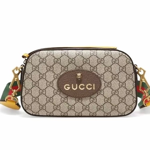 🐅GUCCI古馳NeoVintage系列虎頭相機包 🦊烏木色-9