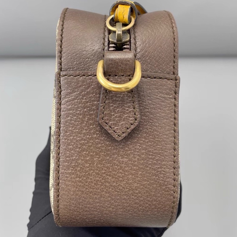 🐅GUCCI古馳NeoVintage系列虎頭相機包 🦊烏木色-12